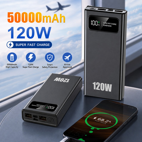 120w 50000mah caricatore usb - 120w,